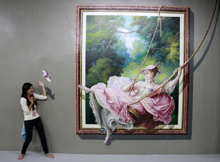 Surreal art 3D seorang wanita Surreal art 3D seorang wanita