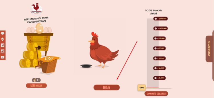 cara beri makan ayam