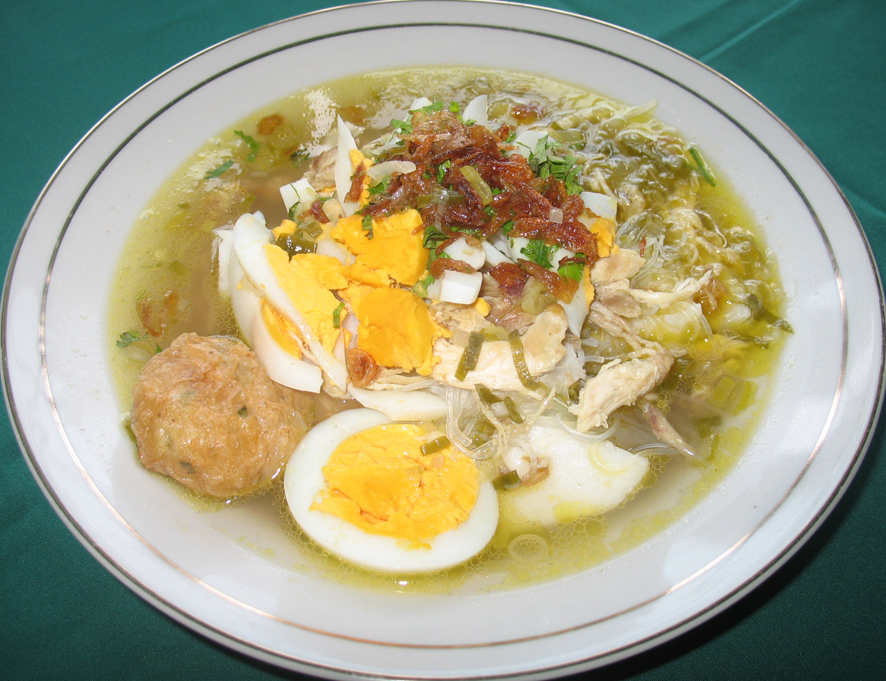 gambar soto banjar asli masakan indonesia