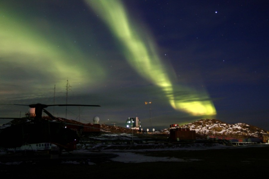 Aurora borealis di Antartika