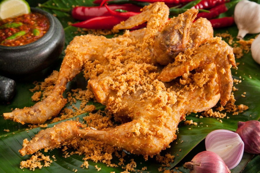 ayam spanduk kremes Enak, Ayam Spesial Istimewa Resep Goreng dan Kalasan