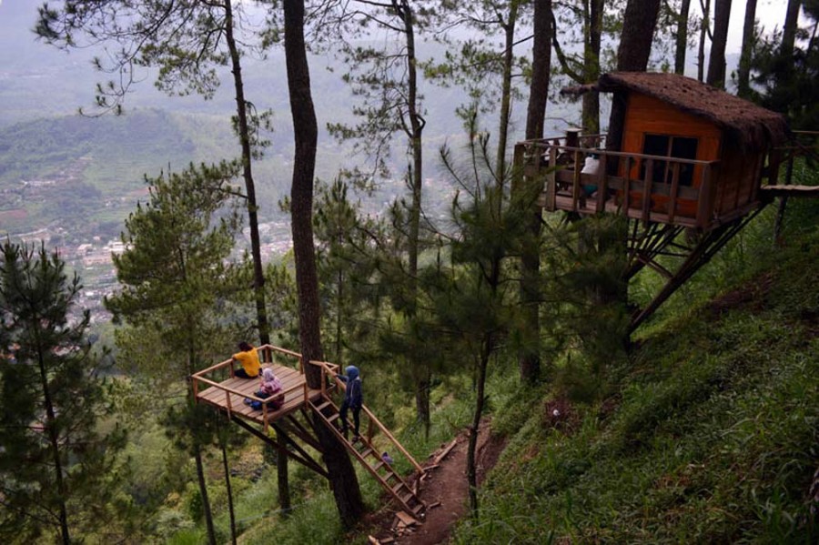 Paralayang dan Rumah Pohon di Kota Batu Malang