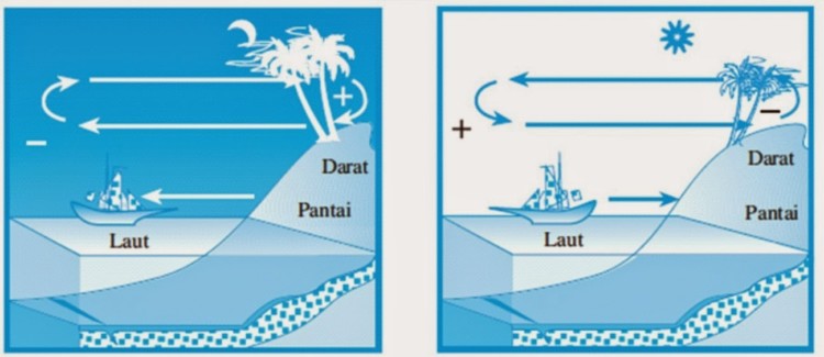 Penjelasan Mengenai Angin Darat Dan Angin Laut